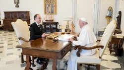 Takimi i Papës me presidentin e Shqipërisë, Bajram Begaj