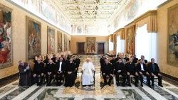 Audience du Pape avec les professeurs et étudiants de l’Institut de liturgie de l'Athénée Universitaire Saint Patien de Barcelone, le 10 mai 2024. 