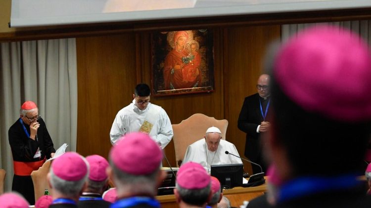 Le 20 mai dernier, échange du Pape à huis clos avec les évêques italiens.