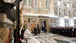 Pope Francis receives participants in the  "AEXPI" Congress