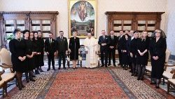 Papež s slovaško delegacijo