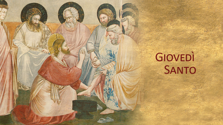 Giovedì Santo, Gesù con i discepoli, lavanda dei piedi
