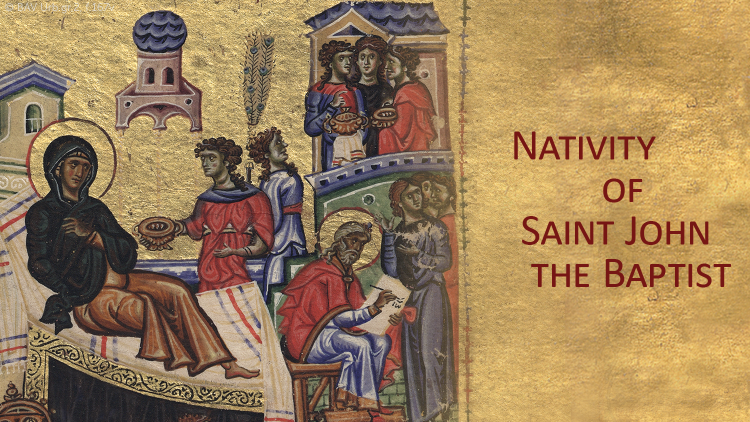 Solemnity of the Nativity of Saint John the Baptist, BAV Urb. gr. 2, f. 167v