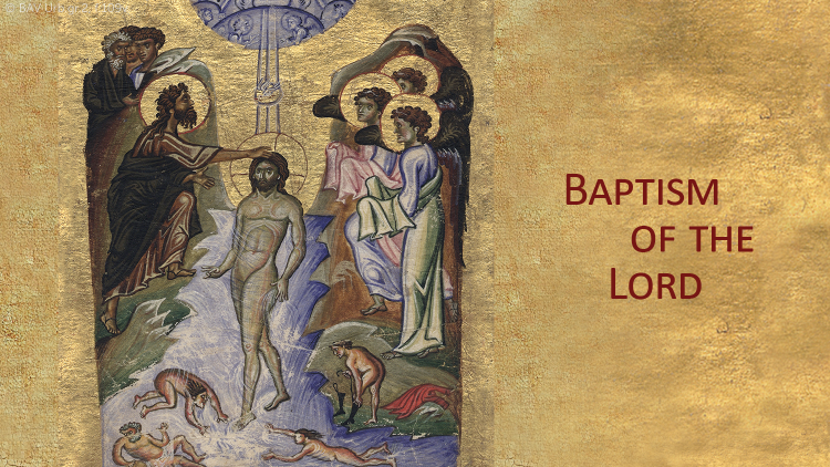 Feast of the Baptism of the Lord, BAV Urb. gr. 2, f. 109v