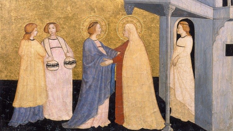 Návšteva Panny Márie u Alžbety (Anonymný majster zo stredného Talianska, 15. stor.)