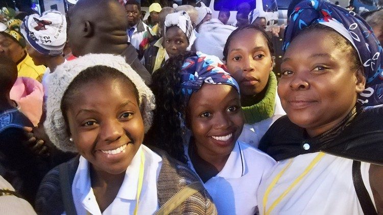 Some of the young people who attended the first Mozambican WYD. 