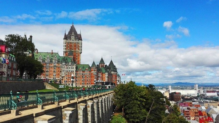 La terrasse Dufferin sur le cap Diamant dans la ville de Québec. 