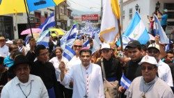 En 2018, un pélerinage pour la paix et la justice, mené par Mgr Rolando Álvarez, à Matagalpa.