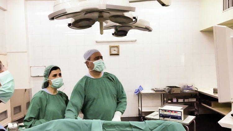 A team of doctors of the ASVI Open Hospitals Project in Syria