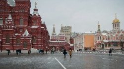 Un'immagine della Piazza Rossa di Mosca, in Russia