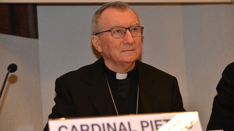 Kardināls Pjetro Parolins uzstājas Lurdā, 2018. gada janvāris