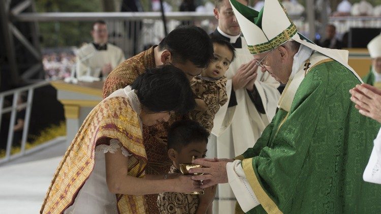 Le Pape François lors de la Rencontre mondiale des familles de Philadelphie aux États-Unis en 2015. 