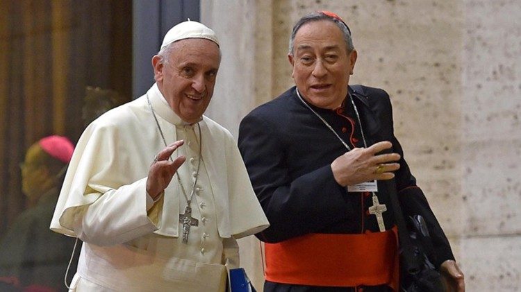 Pope Francis with Cardinal Oscar Rodriguez Maradiaga (archive photo)