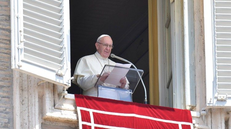 教皇フランシスコ、2018年7月29日、バチカンでの日曜正午の祈り