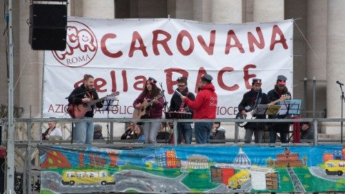 Virtualus vaikų taikos karavanas Italijoje