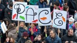 «Azione Cattolica» եկեղեցական շարժման Հռոմի մասնաճիւղի երիտասարդների Խաղաղութեան կարաւանը