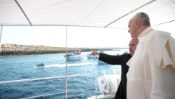 Señor, que escuchemos también tus preguntas: “Adán, ¿dónde estás?”. “¿Dónde está la sangre de tu hermano?". Palabras del Papa en Lampedusa el 8 de julio de 2013