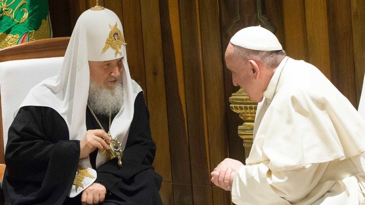 File photo of Pope Francis and Patriarch Kirill meeting in Havana in 2016
