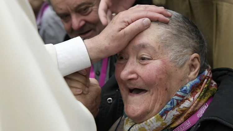 Pope Francis and a grandmother