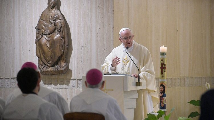 Папа Франциск на утринната литургия във Ватикана