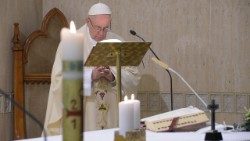 Pope Francis at Mass in the Casa Santa Marta on Friday