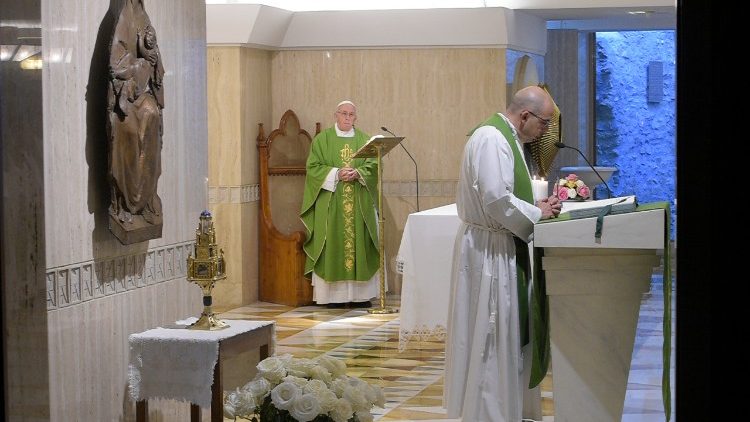 2018-05-25 Папа в каплиці "Дому св. Марти"