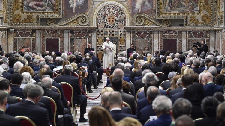 2018.05.26 Papa Francesco Udienza ai membri della Fondazione Centesimus Annus pro Pontifice