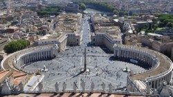Eignet sich nicht schlecht zum Laufen: Petersplatz und Via della Conciliazione