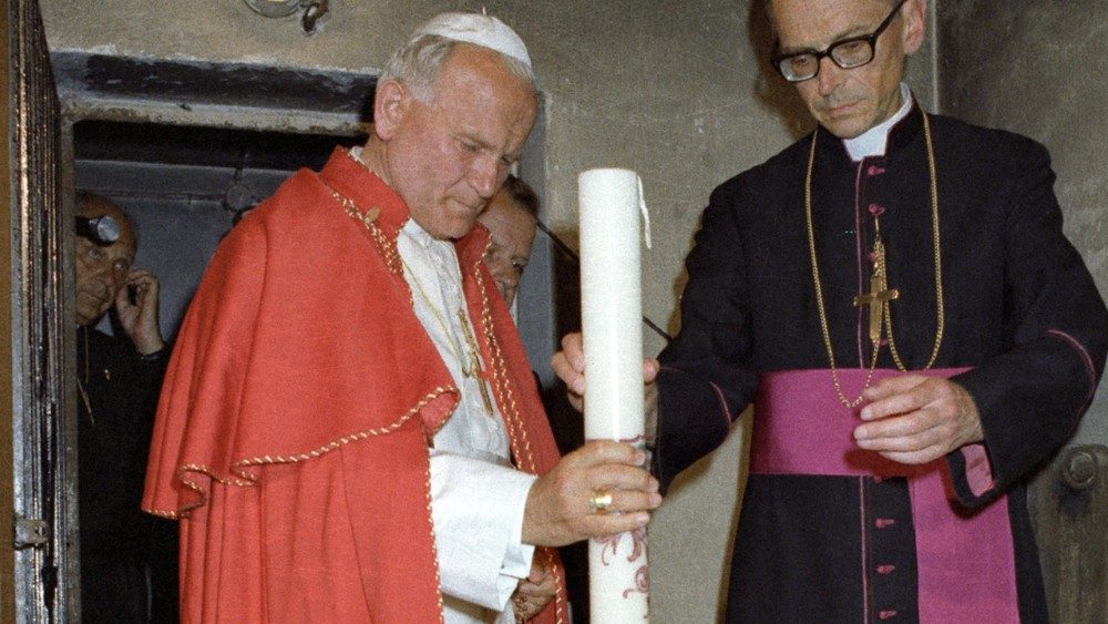 1979.06.07 Papa Giovanni Paolo II Viaggio apostolico in Polonia, visita ad Auschwitz