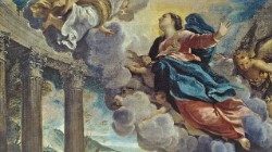 Afresco da Virgem Maria Assunta ao Céu