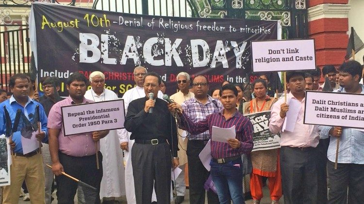 Célébration du "Black day" en Inde, en août 2018