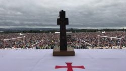 Msza papieska podczas wizyty w Irlandii w 2018 r.
