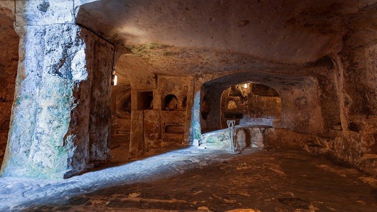Les catacombes et la Grotte de saint Paul à Rabat, Malte. 