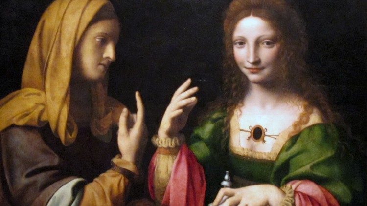 «Jeg drømte at jeg var hos min søster, og så ville jeg frigjøre henne fra all tom forfengelighet» («Maddalenas omvendelse» av Bernardino Luini)