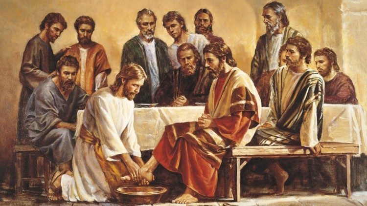 Jēzus mazgā mācekļiem kājas