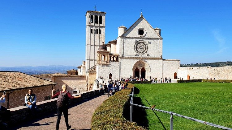 イタリア中部アッシジ、聖フランシスコ聖堂