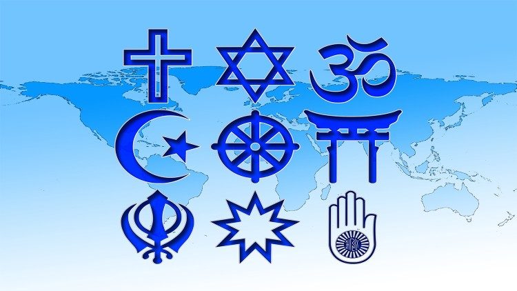 Major religions of the world.
