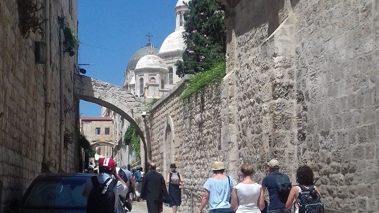 Début de la Via Dolorosa à Jérusalem