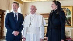 November 2018: Der zukünftige König beim Papst: Kronprinz Frederick von Dänemark und Prinzessin Mary 