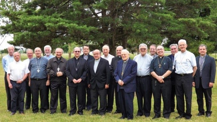 Los Obispos de Uruguay en una foto de archivo.