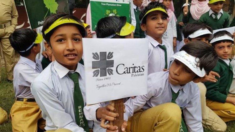 Tree-planting initiative of Pakistan Caritas.