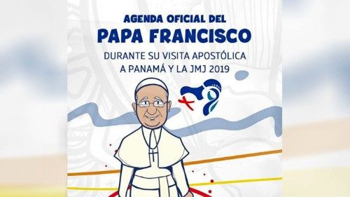 Harmonogram návštevy pápeža Františka v Paname 23.-28. jan. 2019