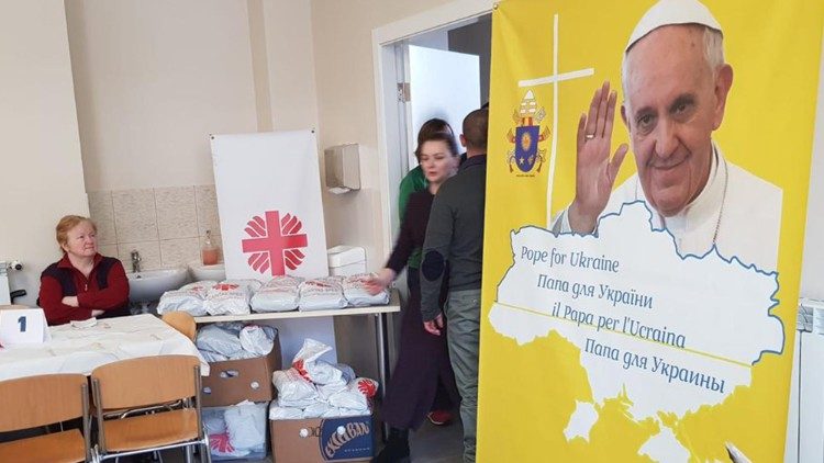Ein Sitz der ukrainischen Caritas
