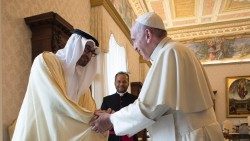 Incontro in Vaticano del Papa con il principe ereditario, lo sceicco Mohammed Bin Zayed il 15 settembre 2018 