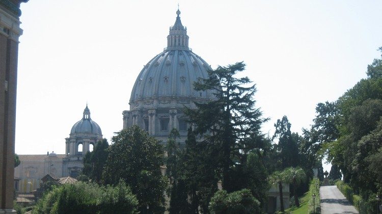 Una vista de la Basílica de San Pedro