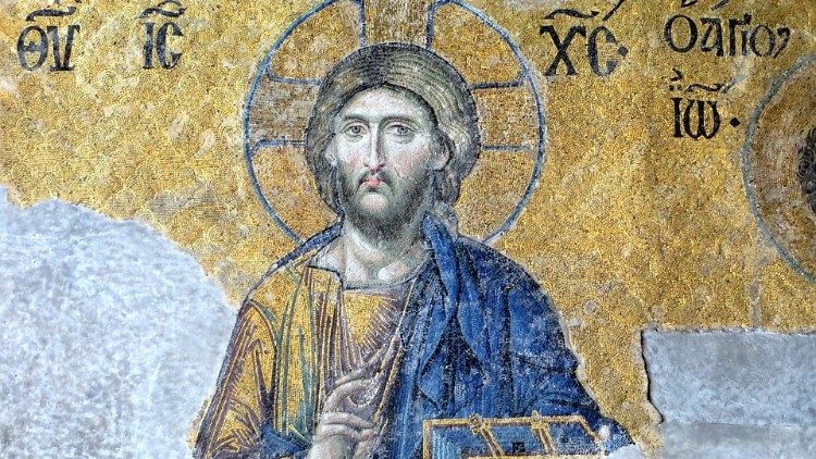Kristus. Mosaikk i Hagia Sofia i Istanbul