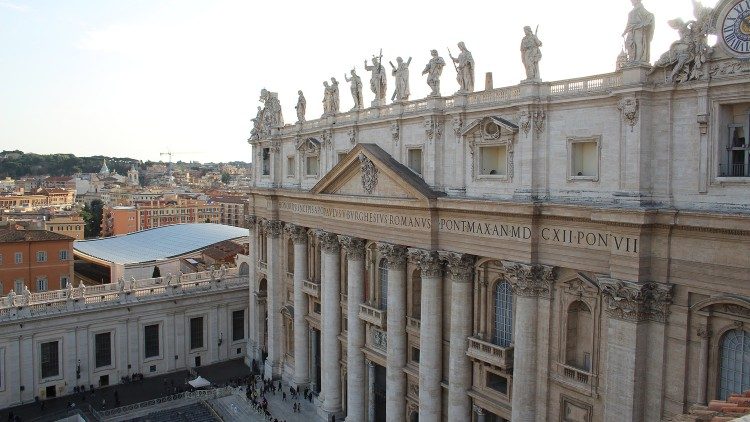 File photo of the facade of St. Peter's Basilica