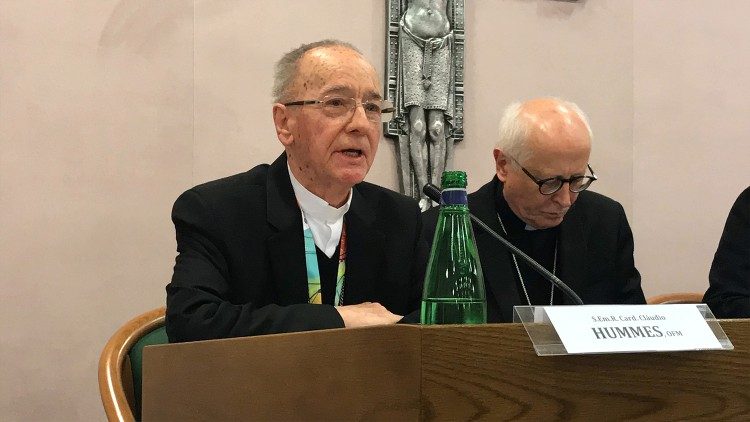 Le cardinal Claudio Hummes, président du REPAM, en février 2019