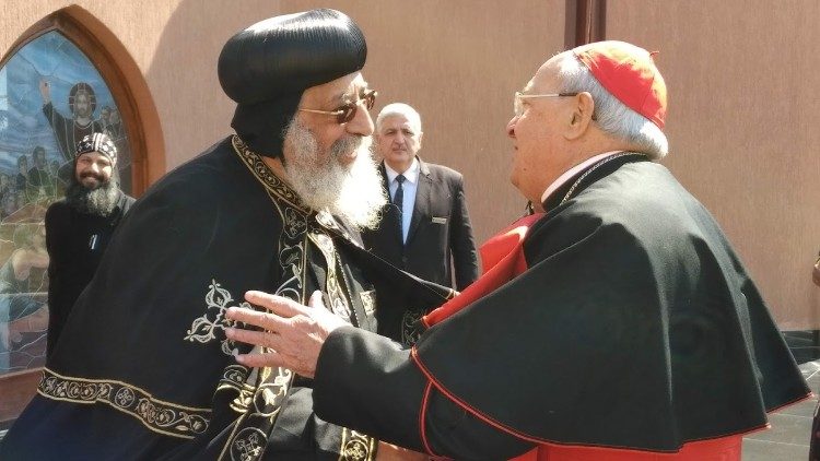 Archivbild: Tawadros II. und Kardinal Leonardo Sandri