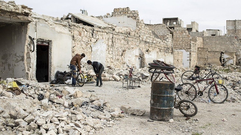 Sýrske mestá sú zničené dlhotrvajúcou vojnou (marec 2019)